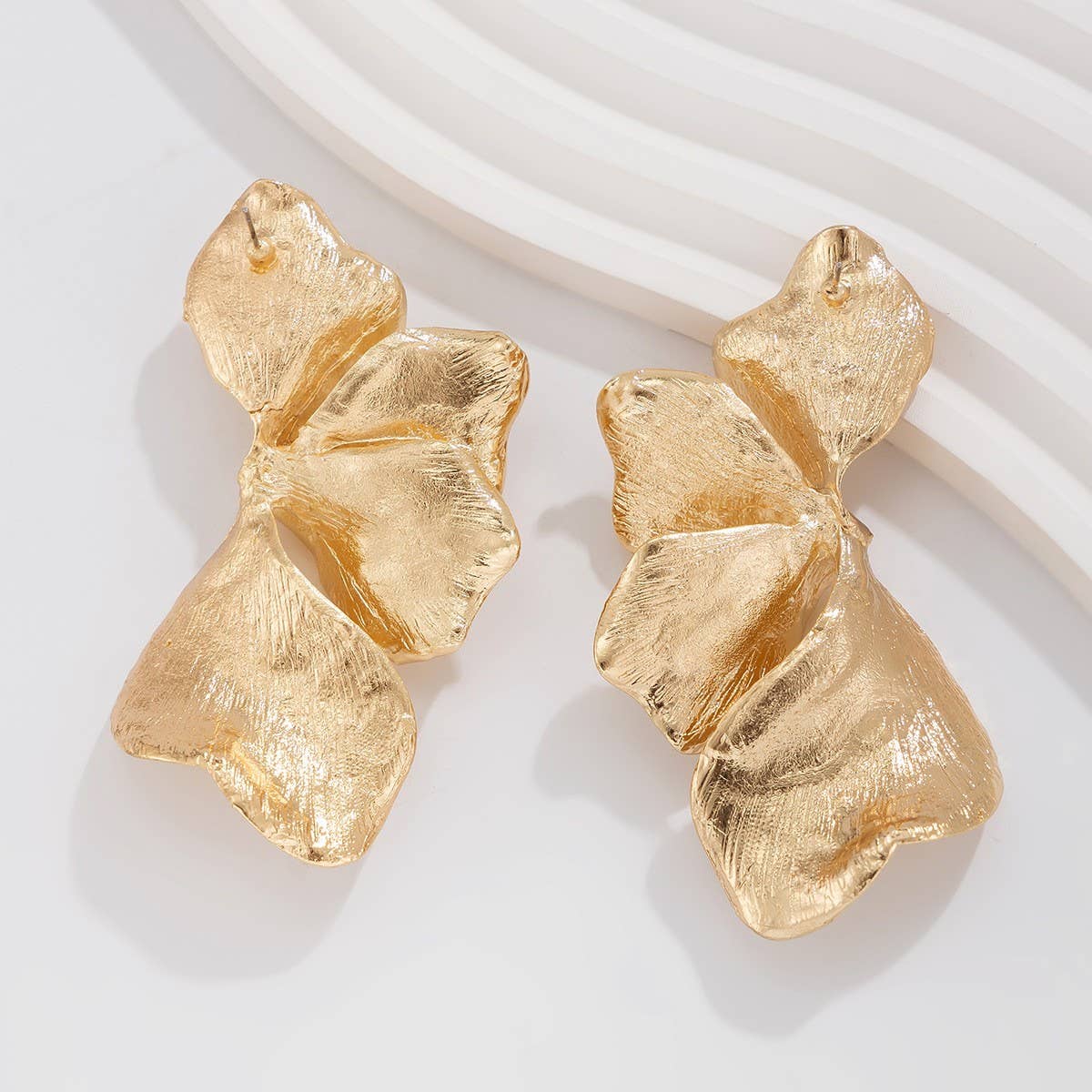 FLOWER EARRINGS COOL STYLE ALLOY FLOWER EARRINGS