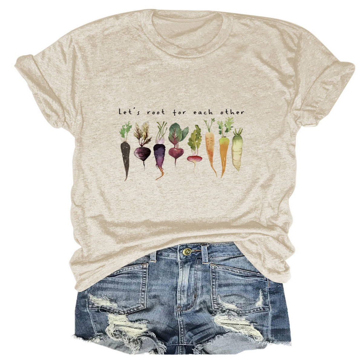 Women??¢s Crew Neck Tee with Positive Quote_CWTTS1478