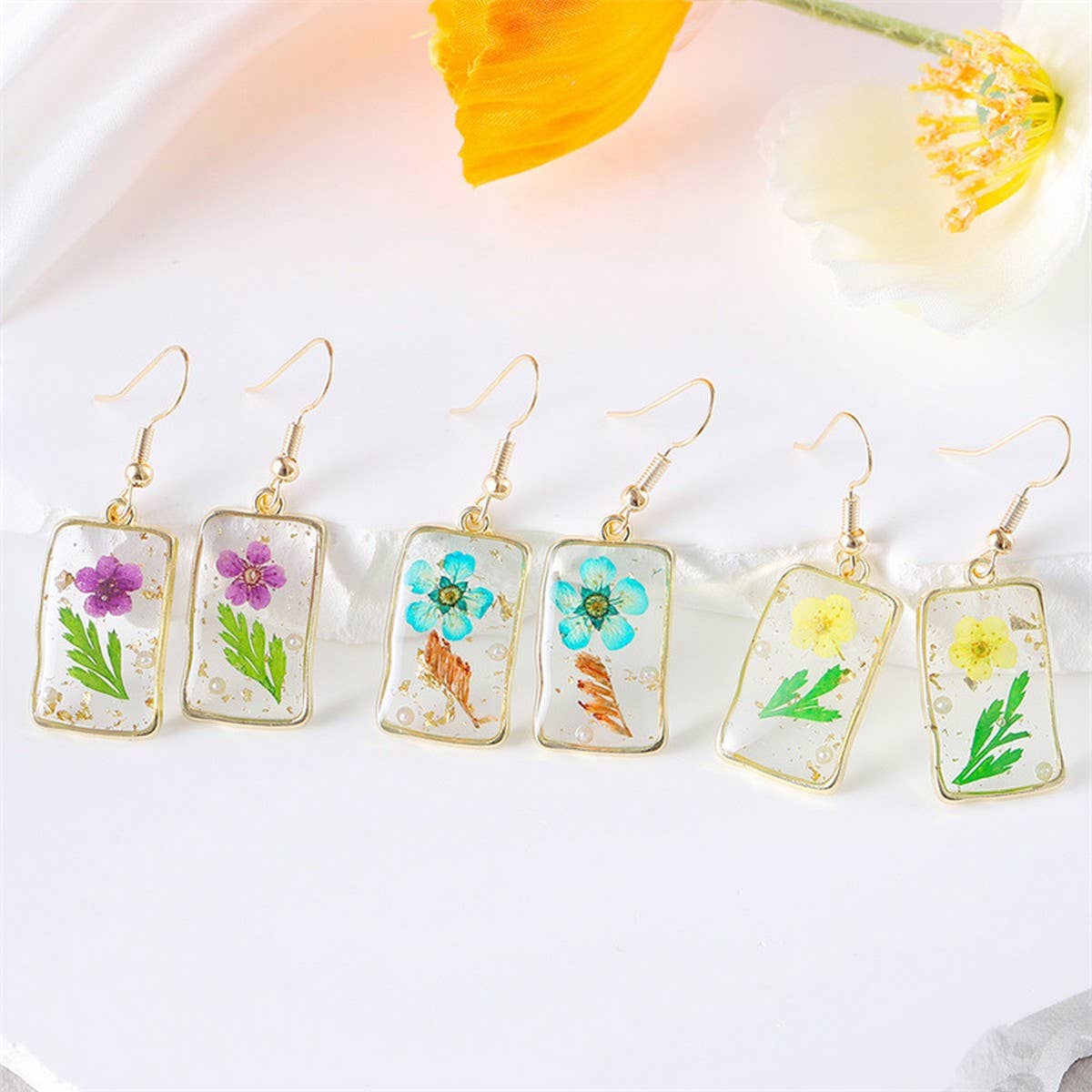 FASHIONABLE SWEET GEOMETRIC SQUARE EARRINGS