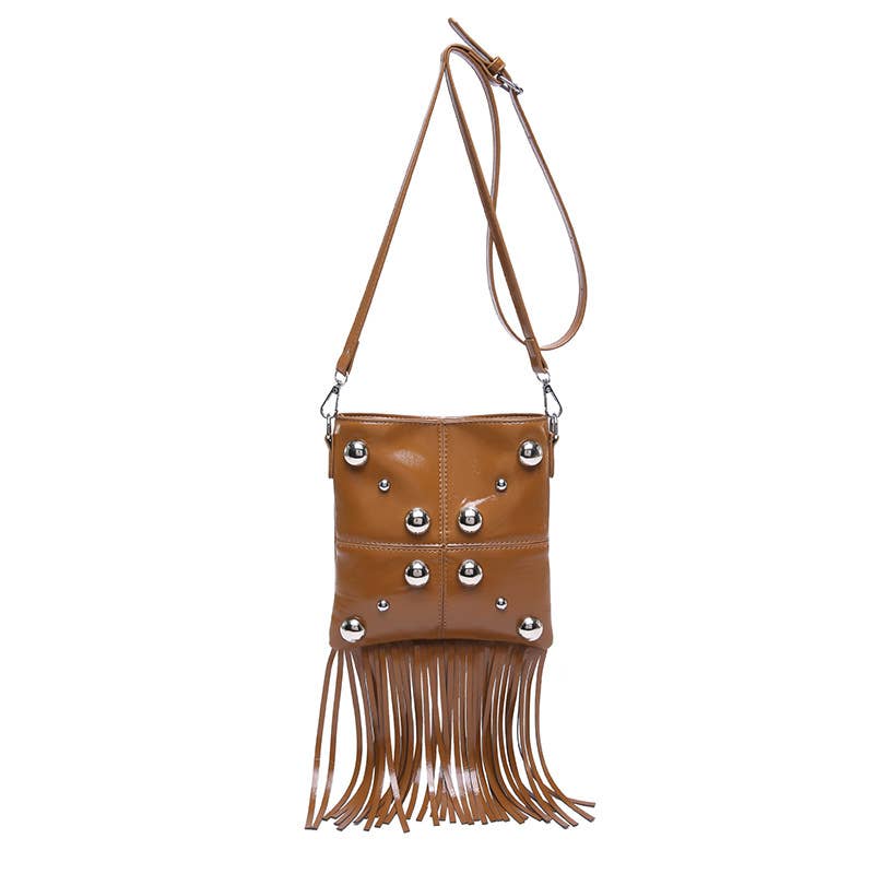 Personalized tassel trendy crossbody square bag