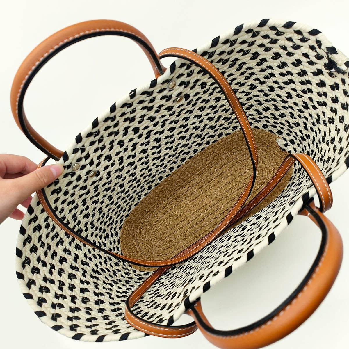 SIMPLE BOHEMIAN STYLE HANDWOVEN BAG_CWAB2108