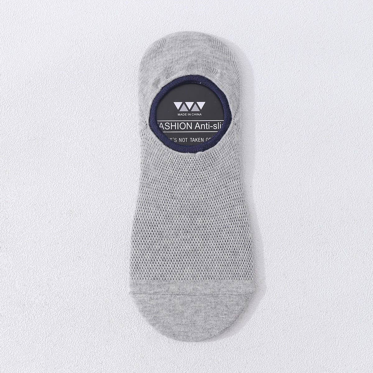 MEN'S SOLID COLOR COTTON ALL-MATCH MESH BOAT SOCKS