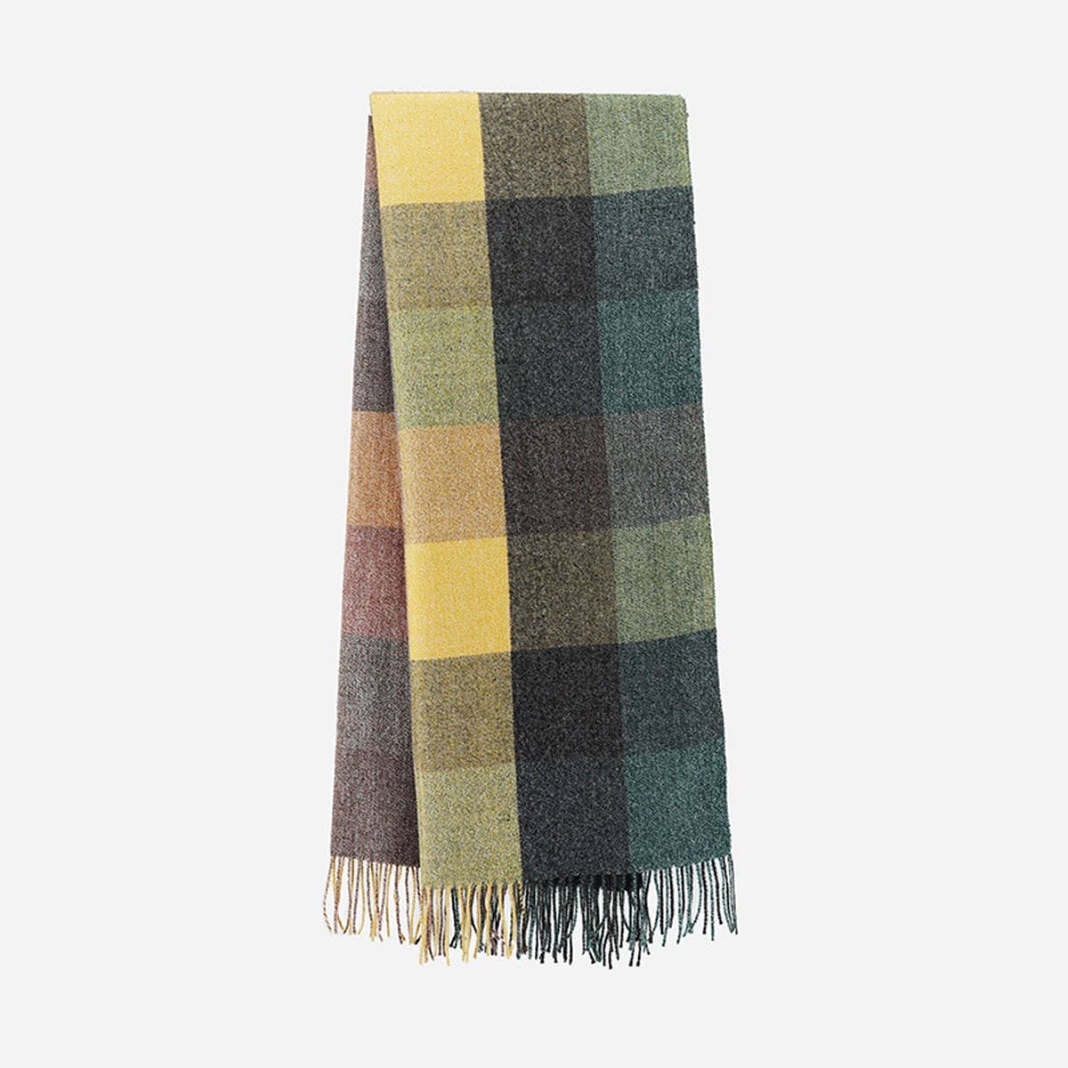 Plaid Scarf - Unisex Thick Warm Winter Shawl_CWASC1096