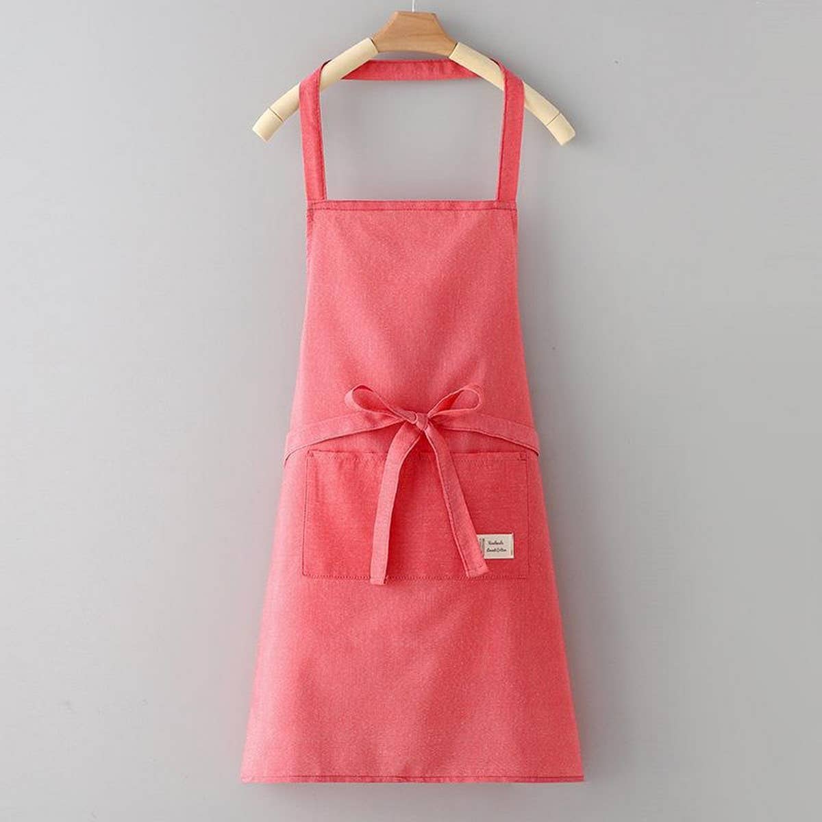 Solid Color Thin apron with pockets bulk_CWMM2036