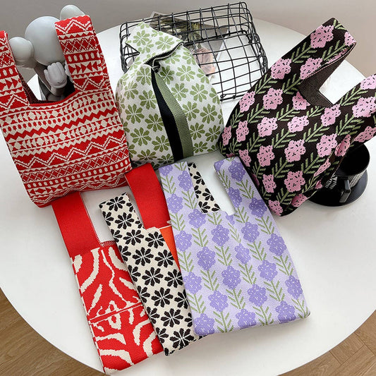 CUAB00620_STRIPED LARGE TOTE BAG WOMEN¡¯S SHOULDER HANDBAG