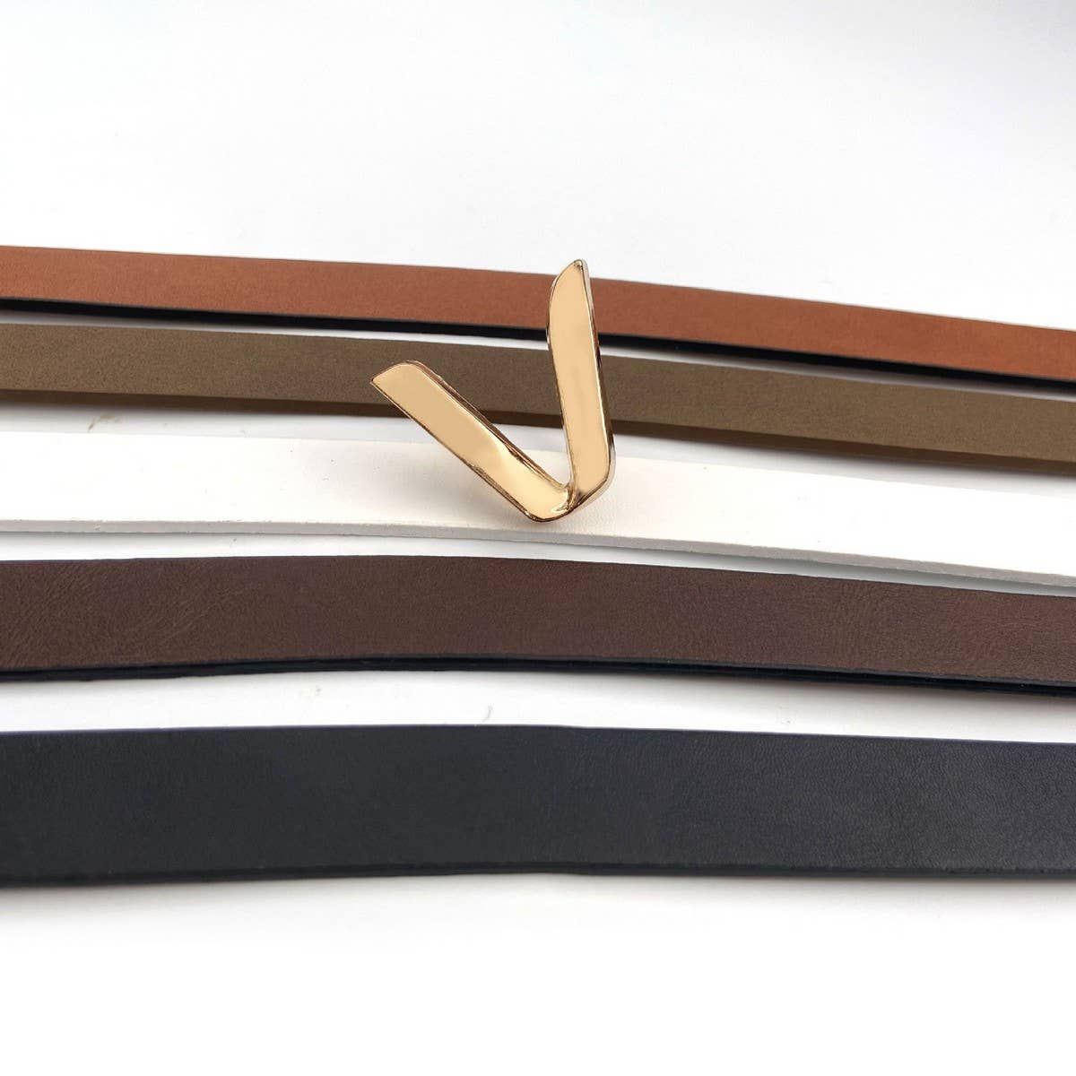 HOT SALE WOMEN'S THIN BELT V-BUCKLE THIN BELT_CWABE0703