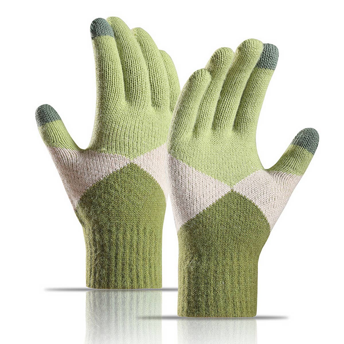 SIMPLE TOUCH-SCREEN WARM KNITTED GLOVES_CWAG0032