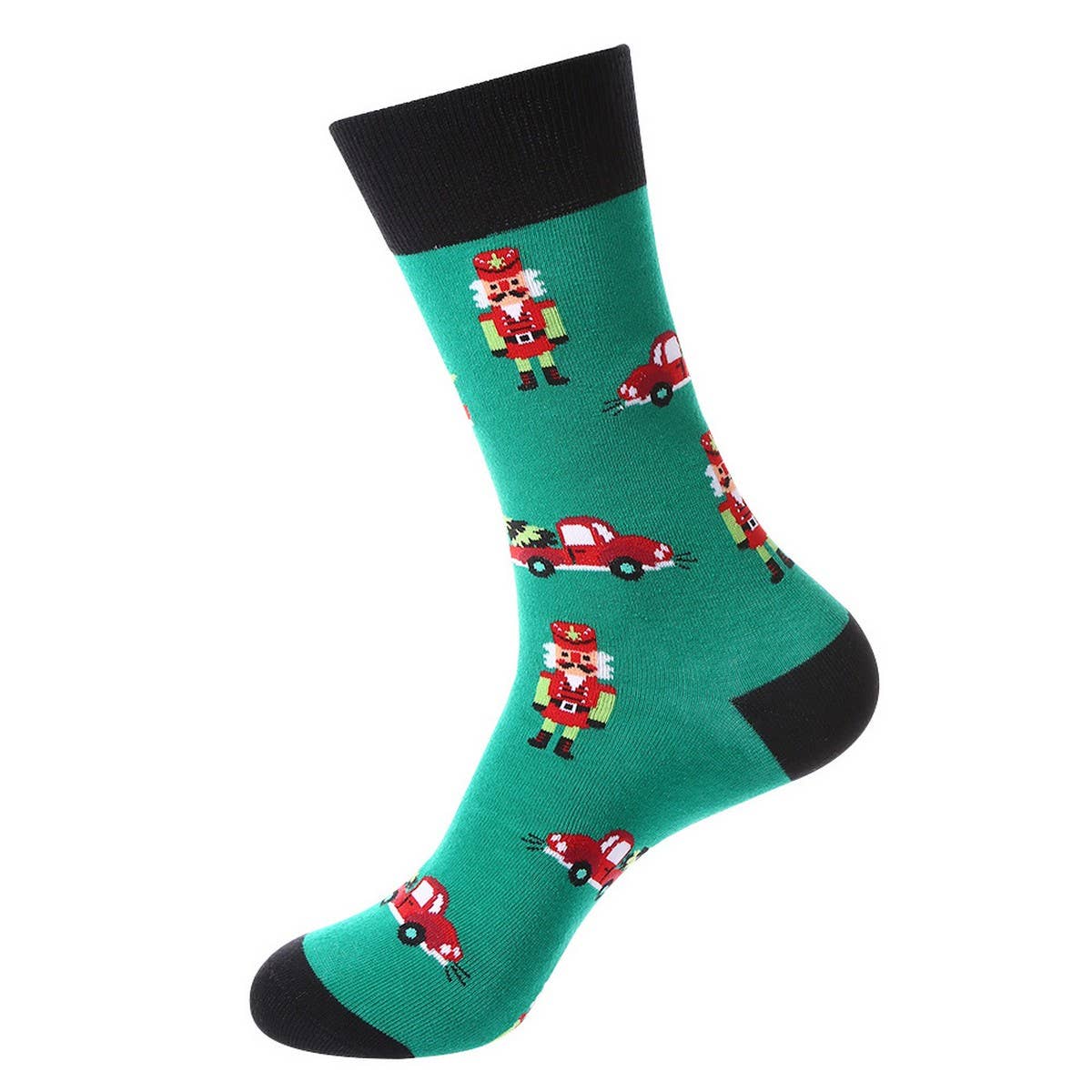 CHRISTMAS ELK SNOWMAN MIDDLE TUBE COTTON SOCKS