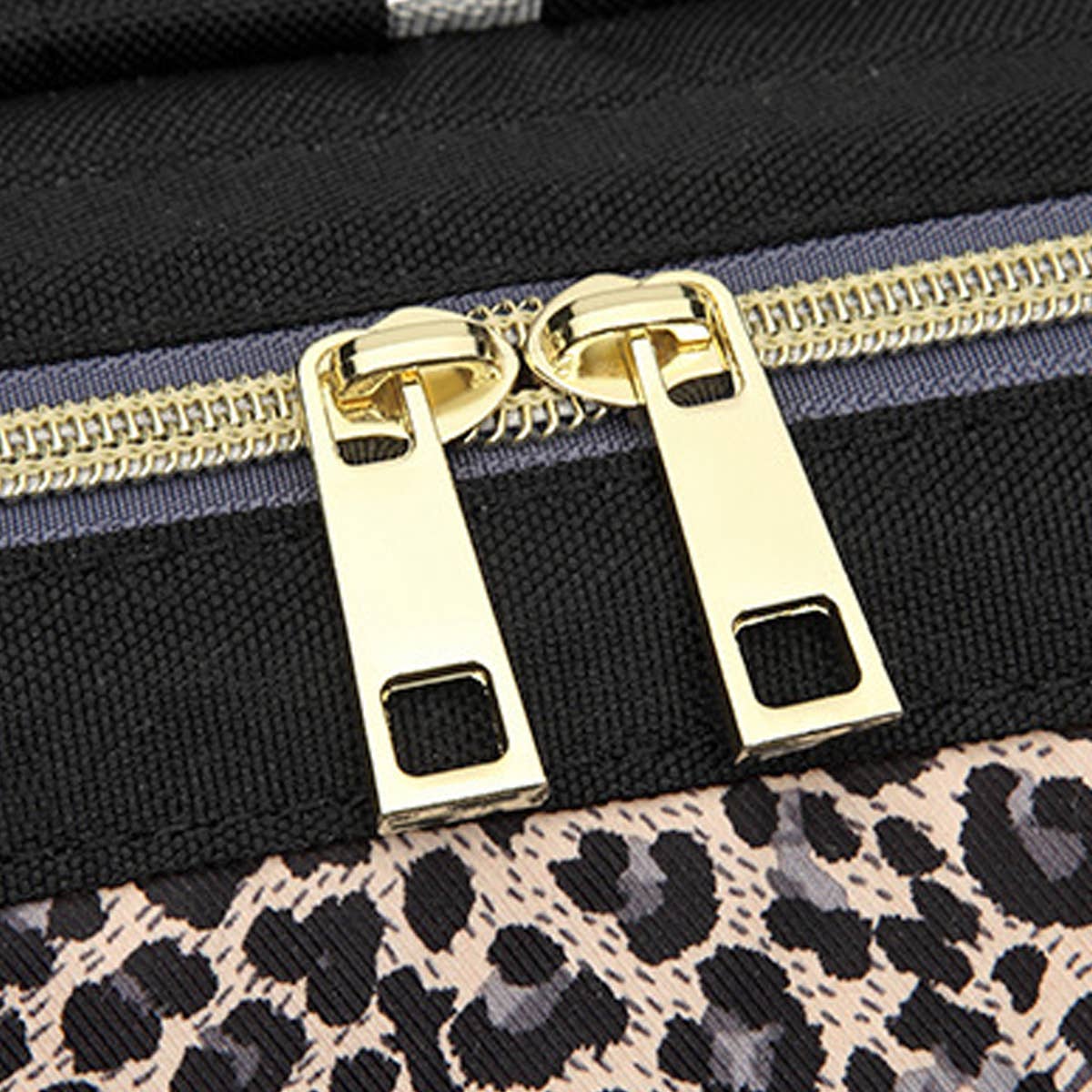 MULTIFUNCTIONAL LEOPARD PRINT MOTHER AND BABY BAG_CWAB2222