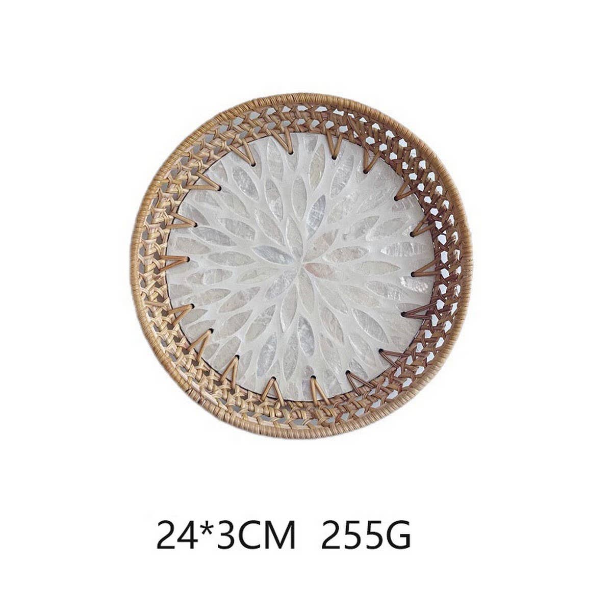 HAND-WOVEN RATTAN DESSERT CREATIVE FRUIT PLATE