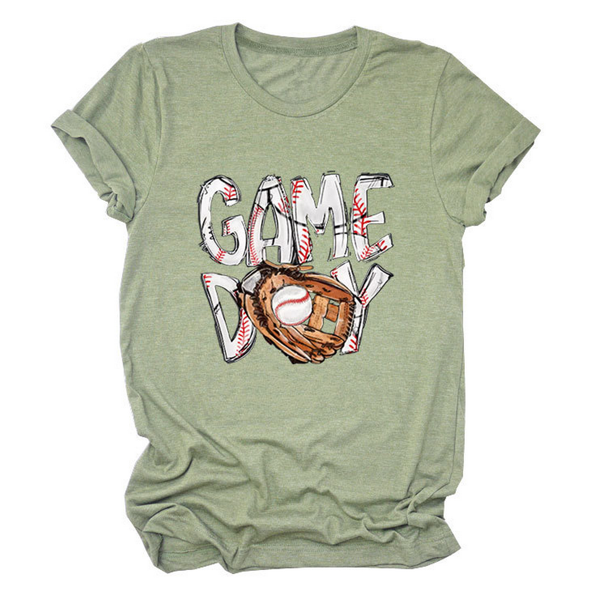 New Women's Plus Size Short Sleeve Glove Tee_CWTTS1513