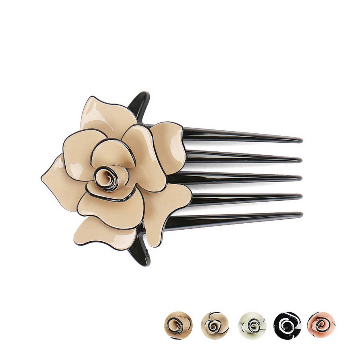 ACRYLIC HAIR ACCESSORIES MULTI-TOOTH COMB HAIRPIN_CWAHA4200