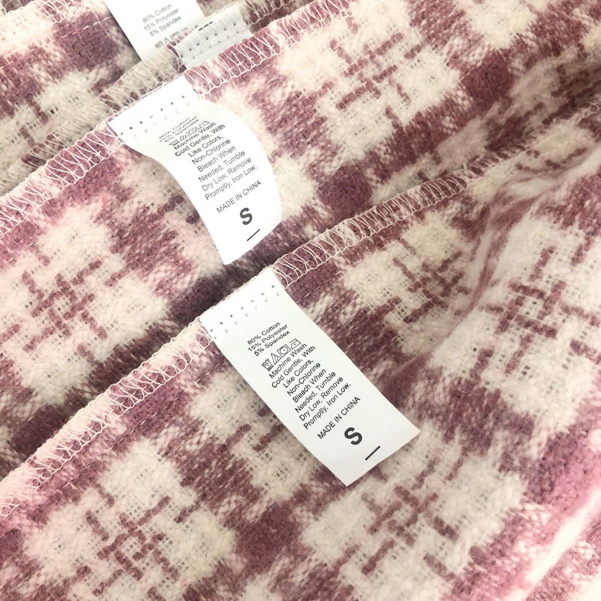 RETRO CHECKERED A-LINE SHORT WOOLEN SKIRT_CWBSS0393