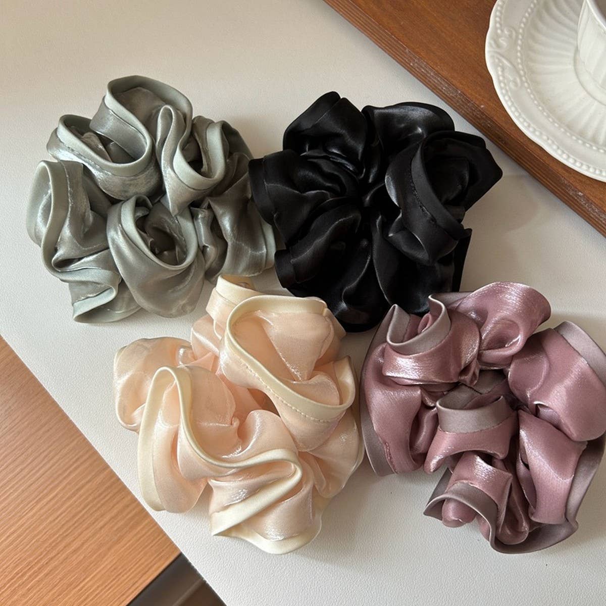 LACE TEMPERAMENT COLORA HAIR SCRUNCHIES