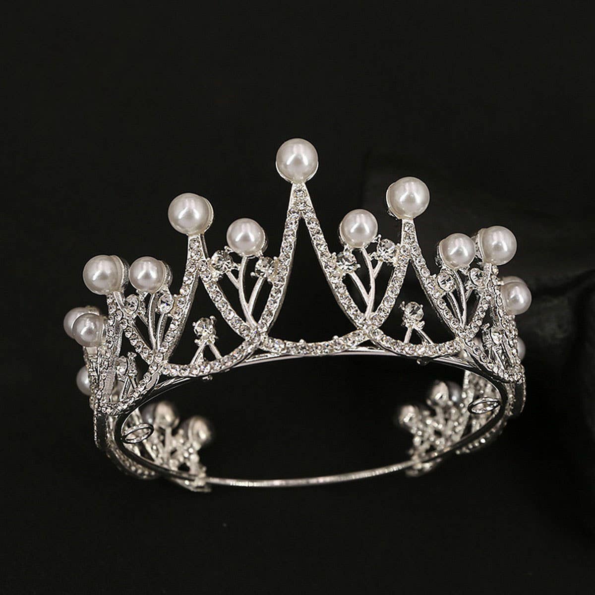 BRIDAL JEWELRY PEARL WEDDING CRYSTAL HEADDRESS_CWMM2020