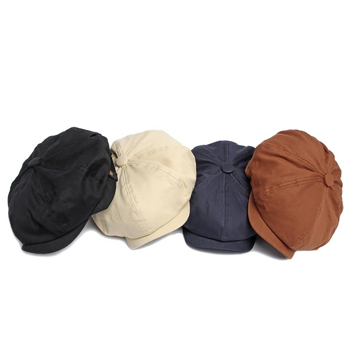 SIMPLE ADJUSTABLE BRITISH FLAT CAP_CWAH1908