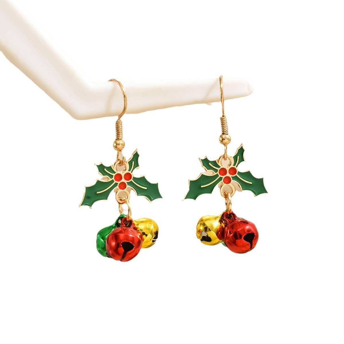 FASHION CHRISTMAS PENDANT COLORFUL BELL EARRINGS_CWMM2624