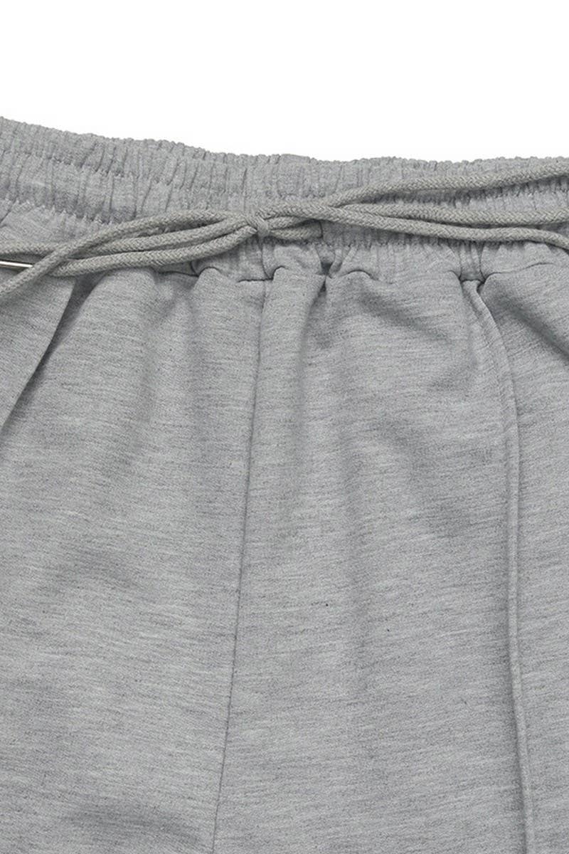 CWBLP1065_ELASTIC WAIST PATCH POCKET STRAIGHT PANTS