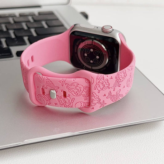 APPLE WATCH ULTRAS9S8 ENGRAVED SILICONE STRAP_CWWW0055