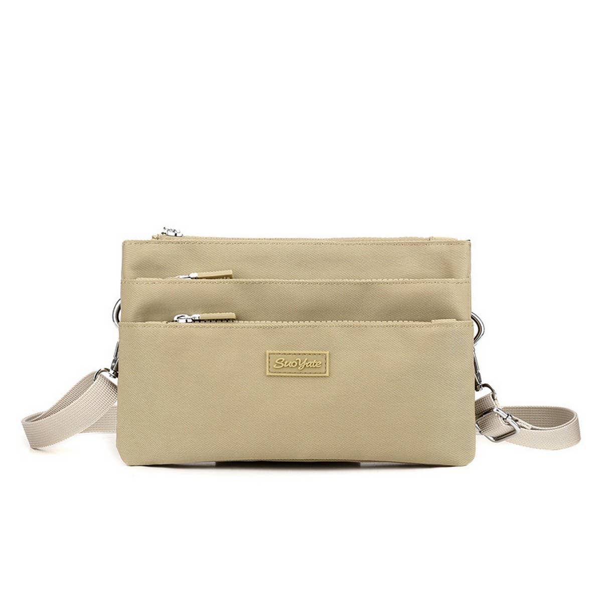 LIGHTWEIGHT FABRIC MULTI-LAYER SHOULDER BAG_CWAB3497