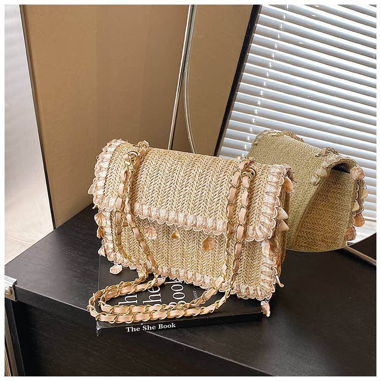 Ethnic-style artistic woven crossbody bag