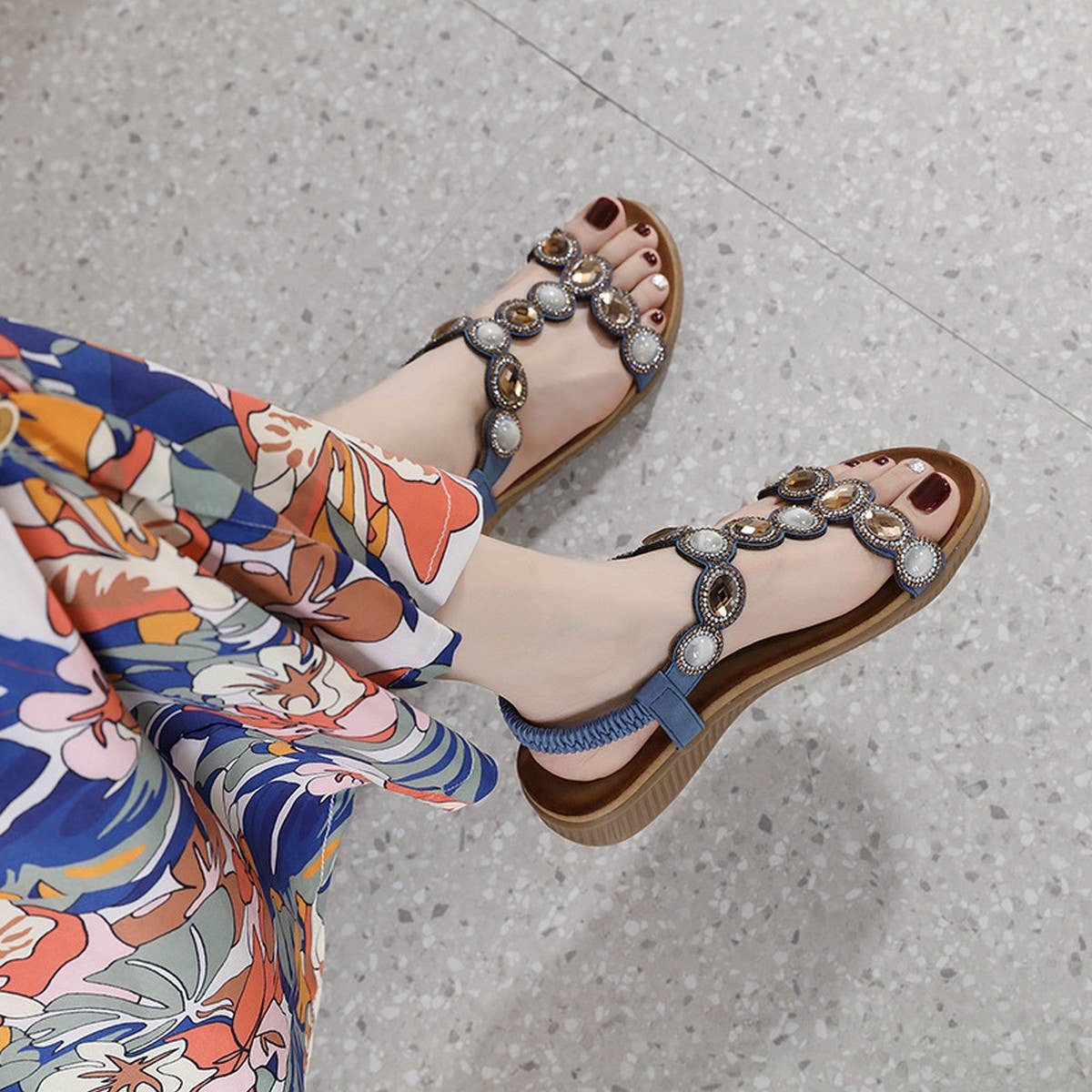 BOHEMIA WOMENS FLATS SANDALS_CWSHS0536