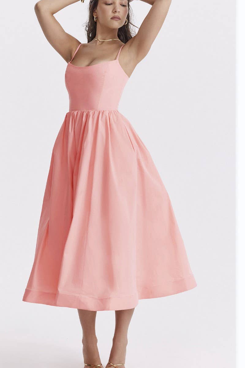 CWDMD5938_SLIM FIT BACKLESS SPAGHETTI STRAP MAXI DRESS