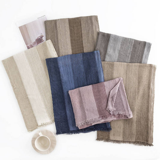 Boho Faux Cashmere Scarf - Vintage Wrap for Women_CWASC1005