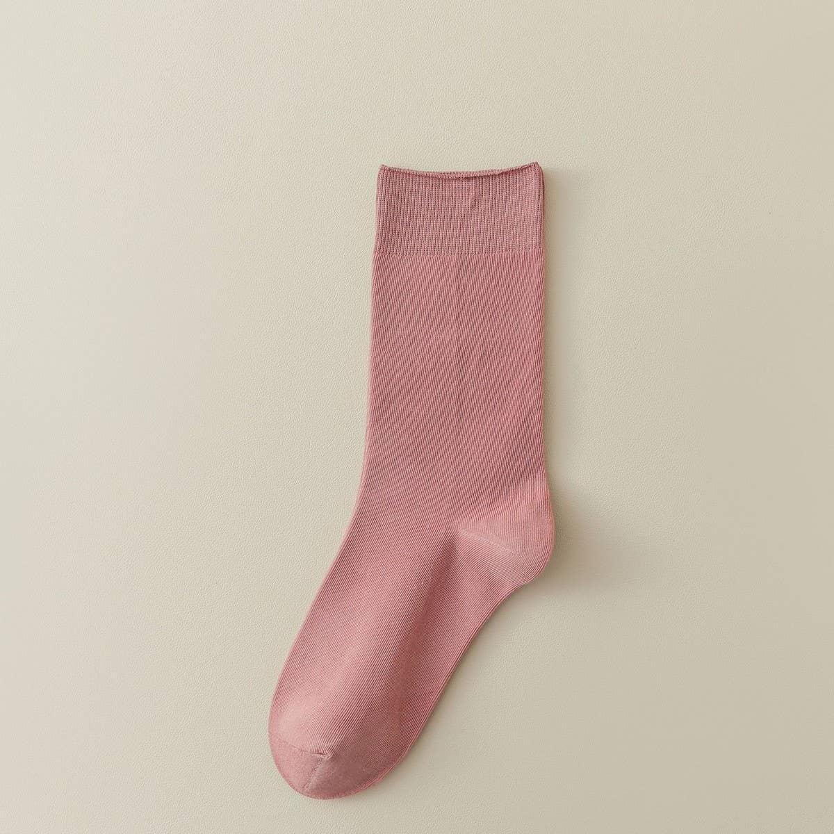 WOMEN LEISURE SOLID COLOR PILE SOCKS