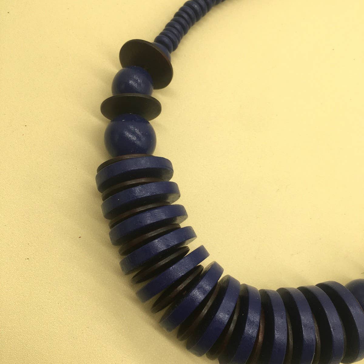 VINTAGE WOODEN BEADS ROUND WOODEN BEADS NECKLACE