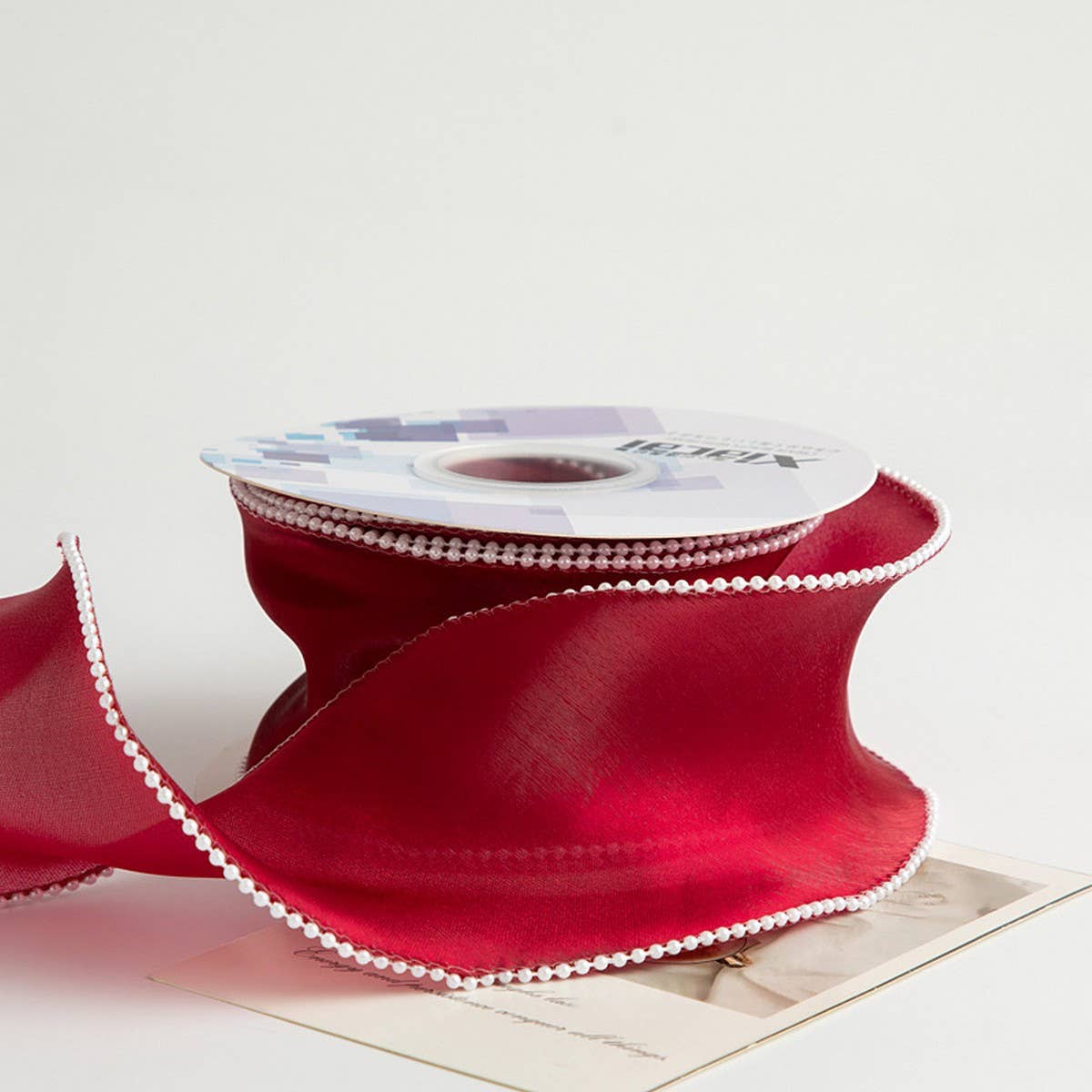 6CM PEARL FISHTAIL YARN RIBBON DIY RIBBON_CWMM5769