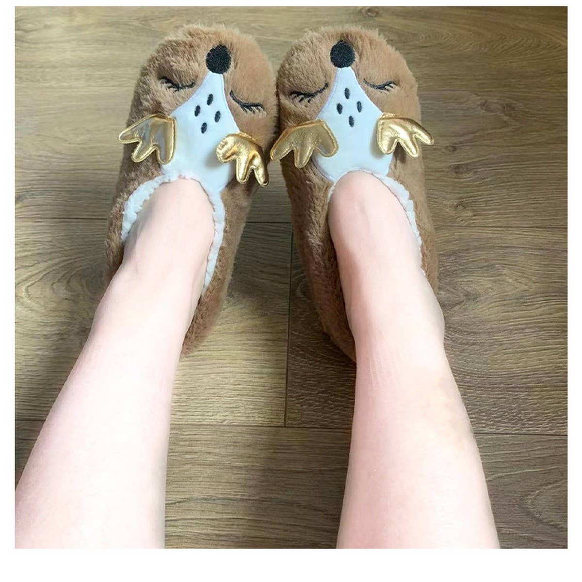 CUTE SOFT-SOLED PLUSH HOUSE SHOES FLOOR SHOES
