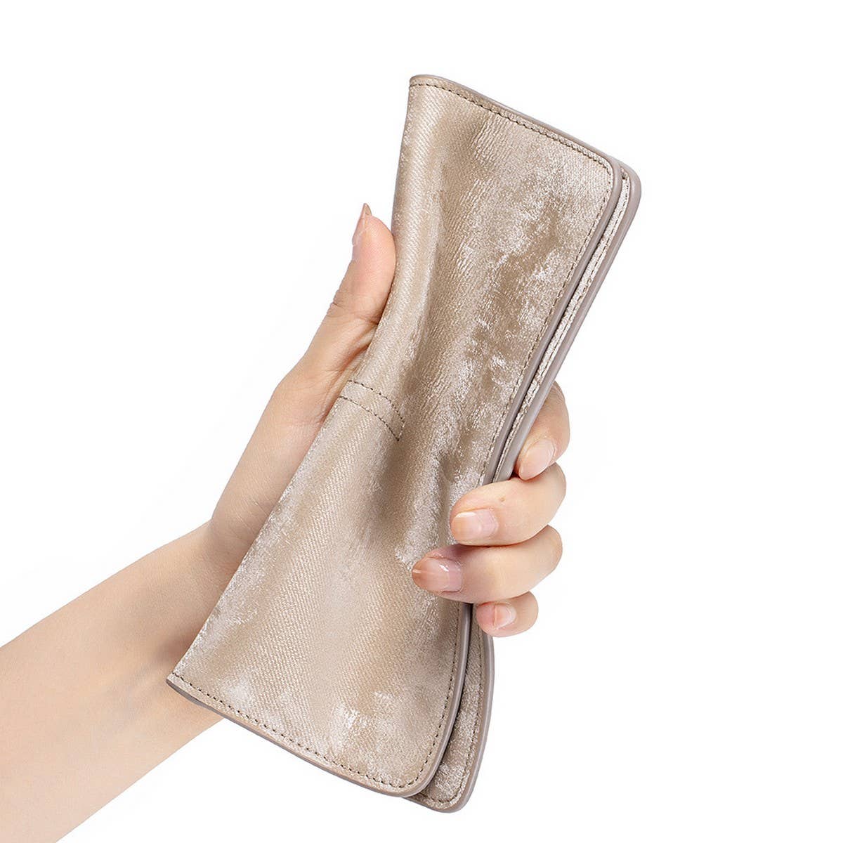 ULTRA-THIN SOFT LEATHER LONG BUCKLE LEATHER WALLET_CWAB3791