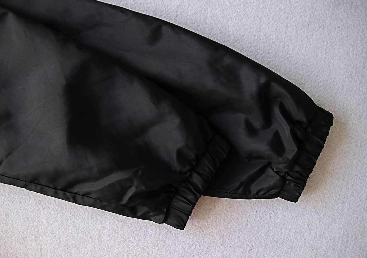 SHORT ZIPPER HOODED JACKET WITH COLOR MATCHING