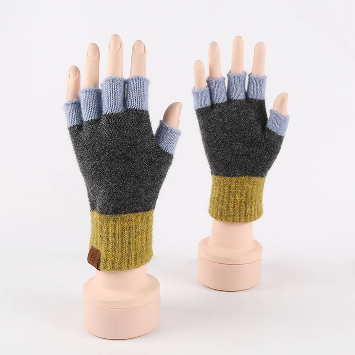WINTER FINGERLESS KNITTED WARM TOUCHSCREEN GLOVES