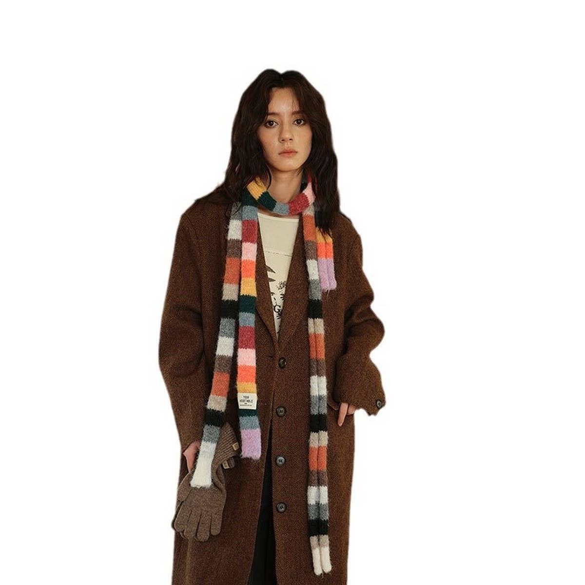 Colorblock Skinny Stripe Scarf ? Chic Summer Wrap