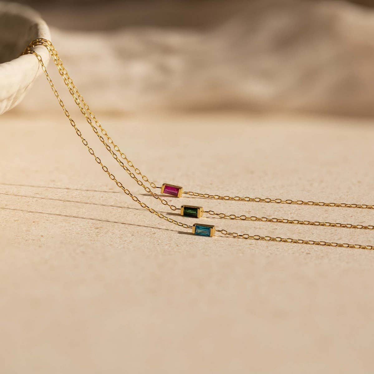 Vintage Artistic Birthstone Necklace