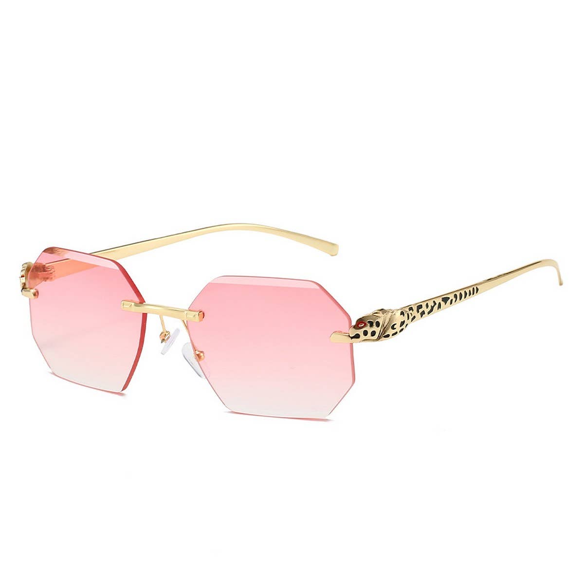 FRAMELESS POLYGONAL FASHION SUNGLASSES