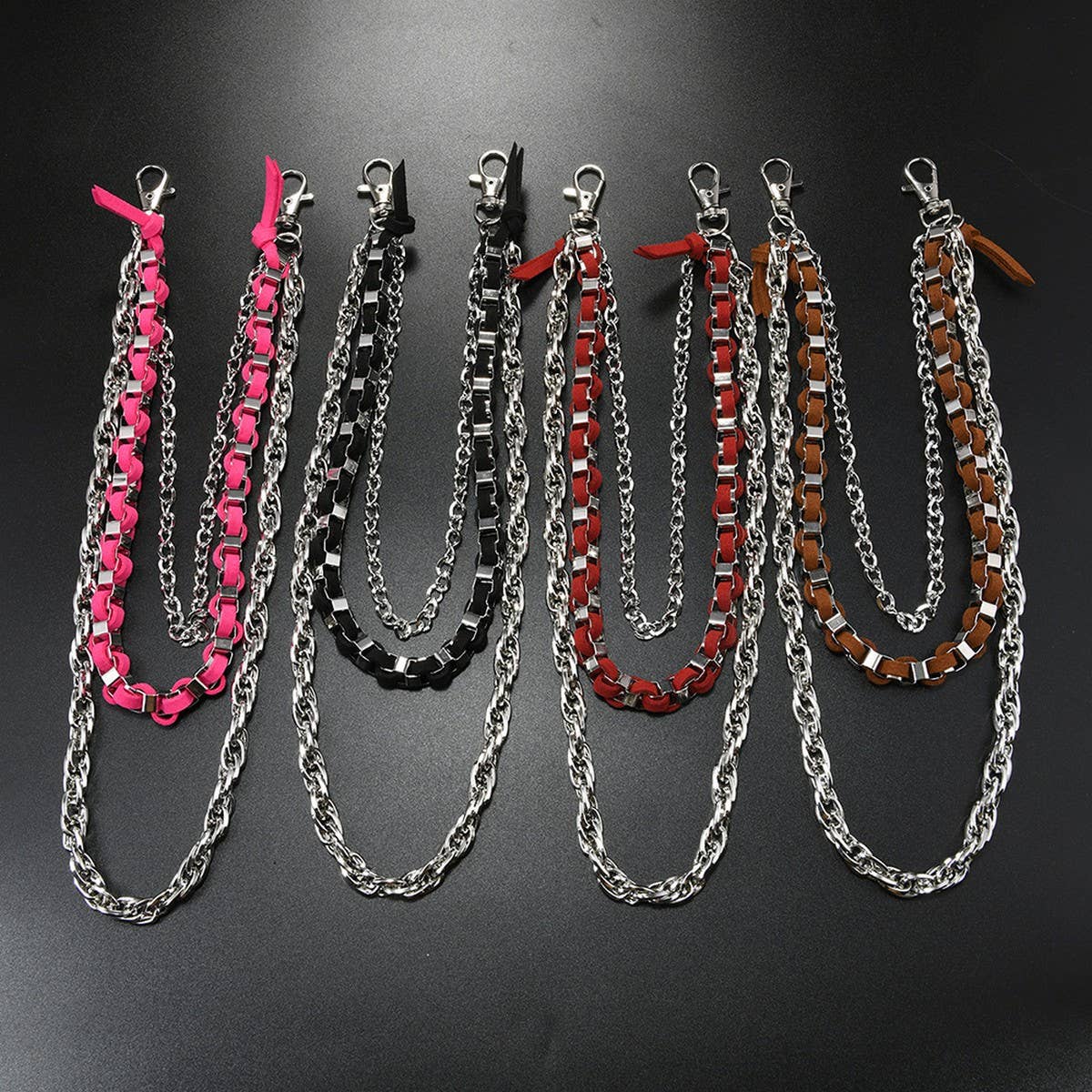 CREATIVE WOVEN THREE-LAYER TRENDY JEANS CHAIN