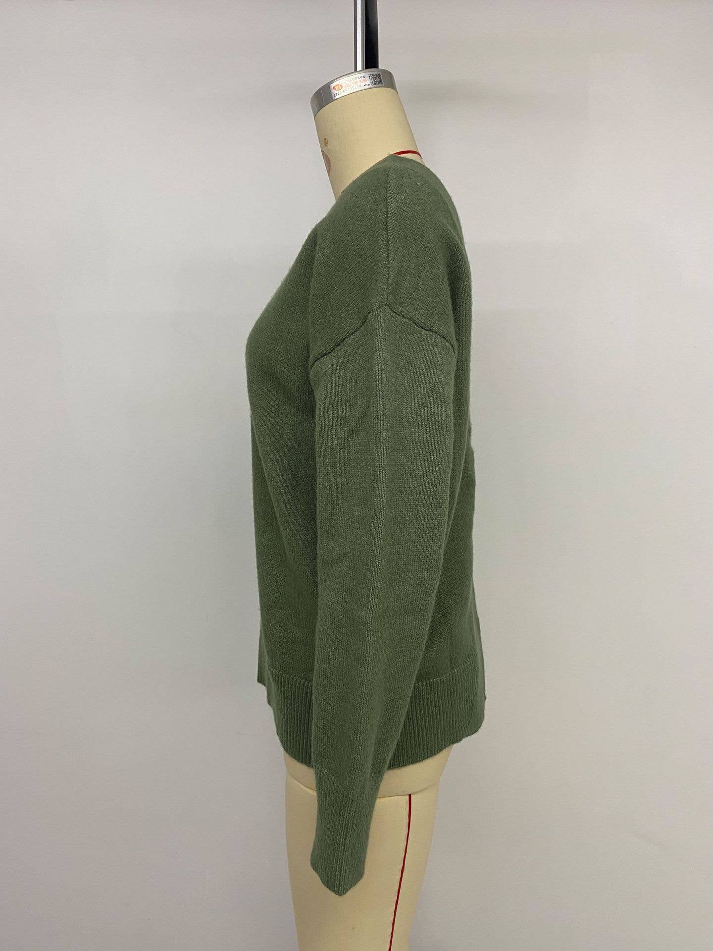 Sexy casual backless V-neck solid color sweater