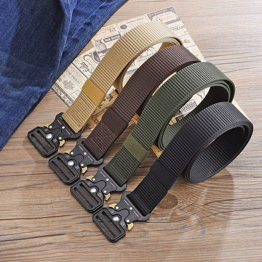 MEN'S OUTDOOR YOUTH MILITARY TRAINING CANVAS BELT_CWABE0602