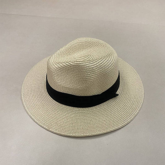 All-match simple beach vacation straw hat_CWAH3448