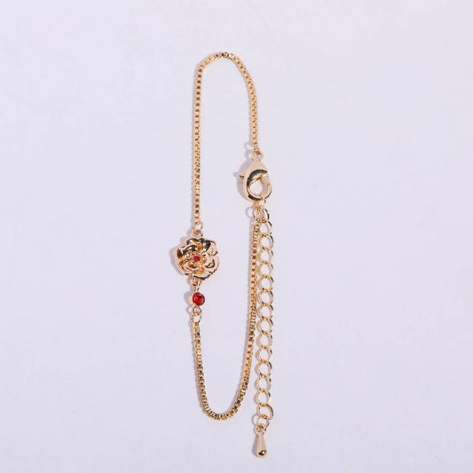 DECEMBER FLOWERBRACELET ZIRCON PENDANT BRACELET