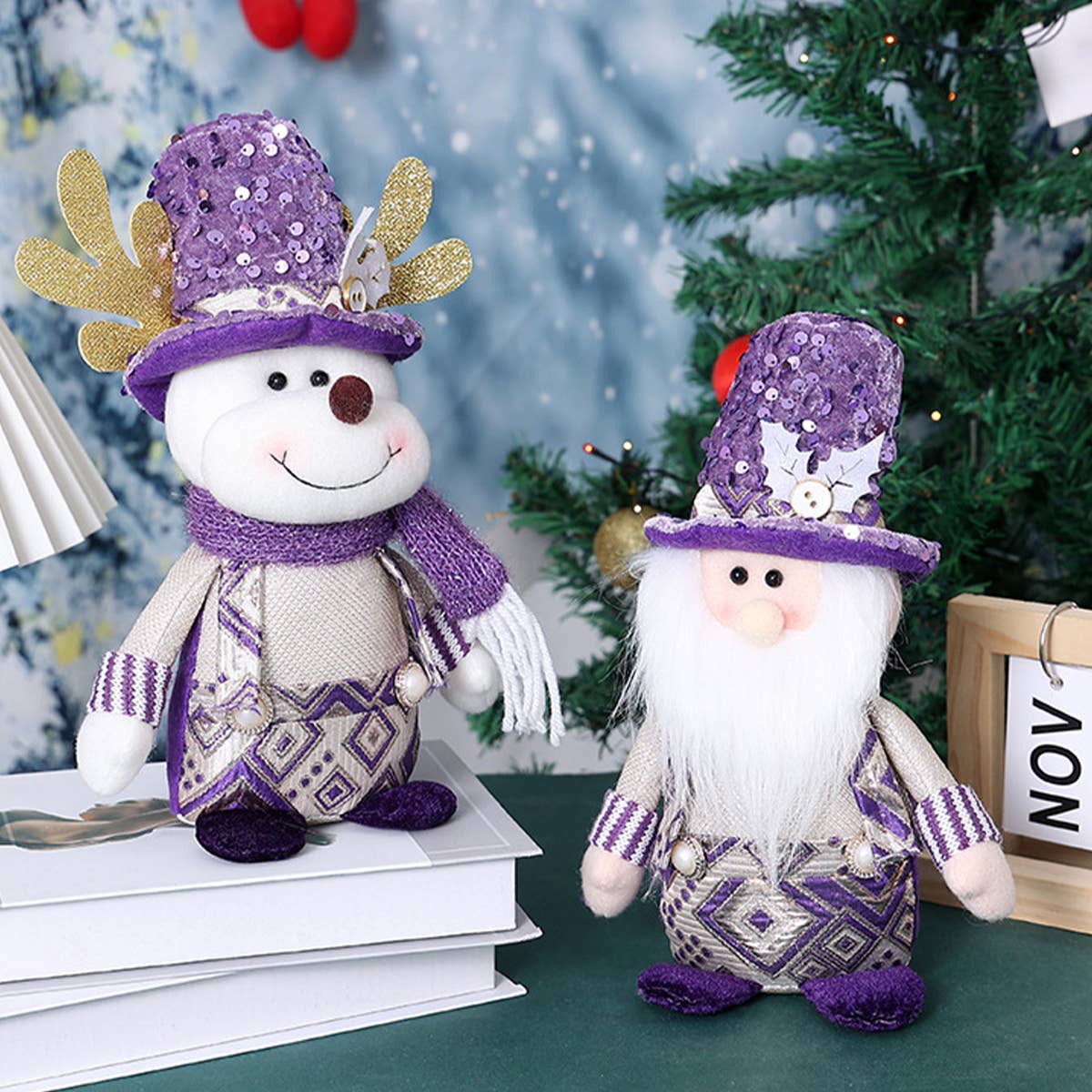 CWMM9417_CHRISTMAS SANTA CLAUS CREATIVE DOLL ORNAMENTS