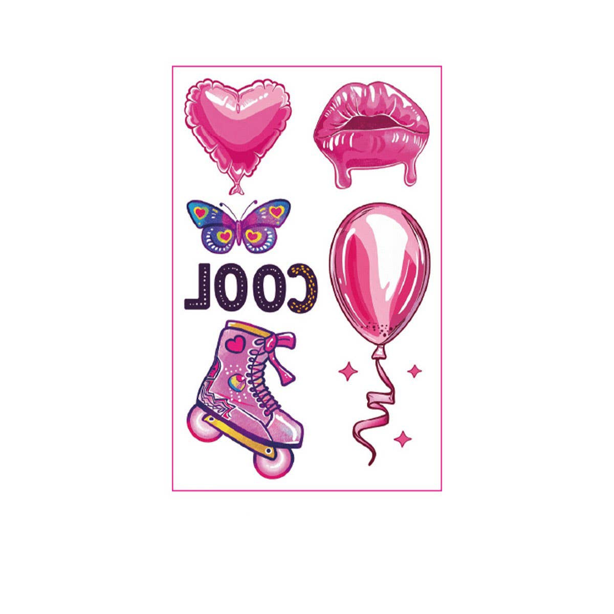Pink Cowgirl Tattoos ??Cute Bachelorette Stickers_CWMM8385