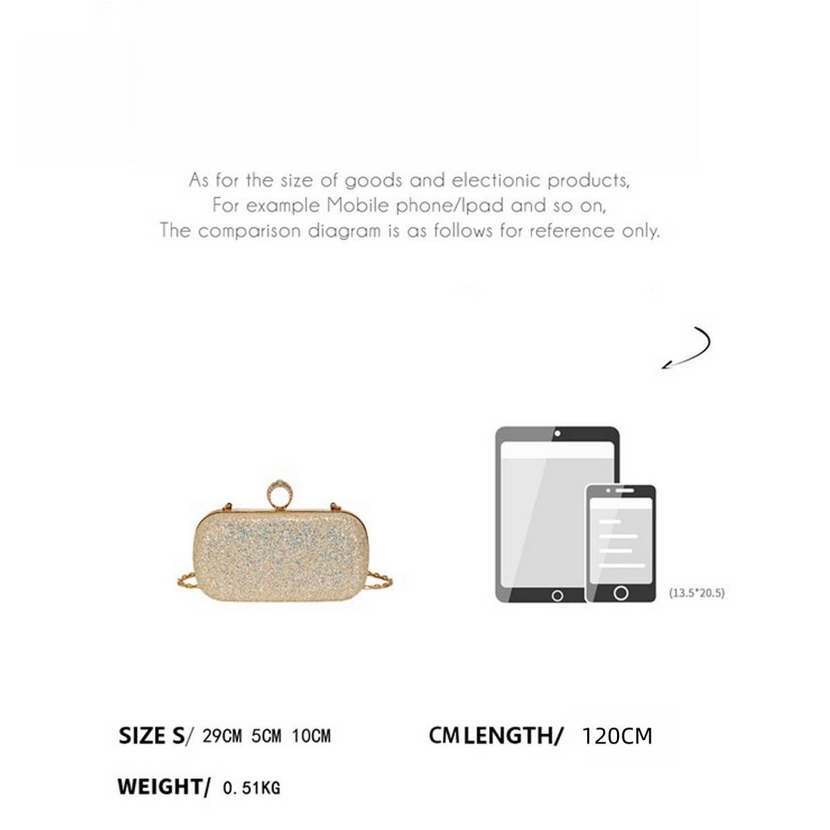 FASHIONABLE LADY EVENING BAG SHINY   CLUTCH BAG_CWAB3243