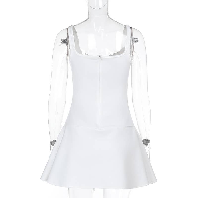 Elegant A-Line French Style Slip Dress