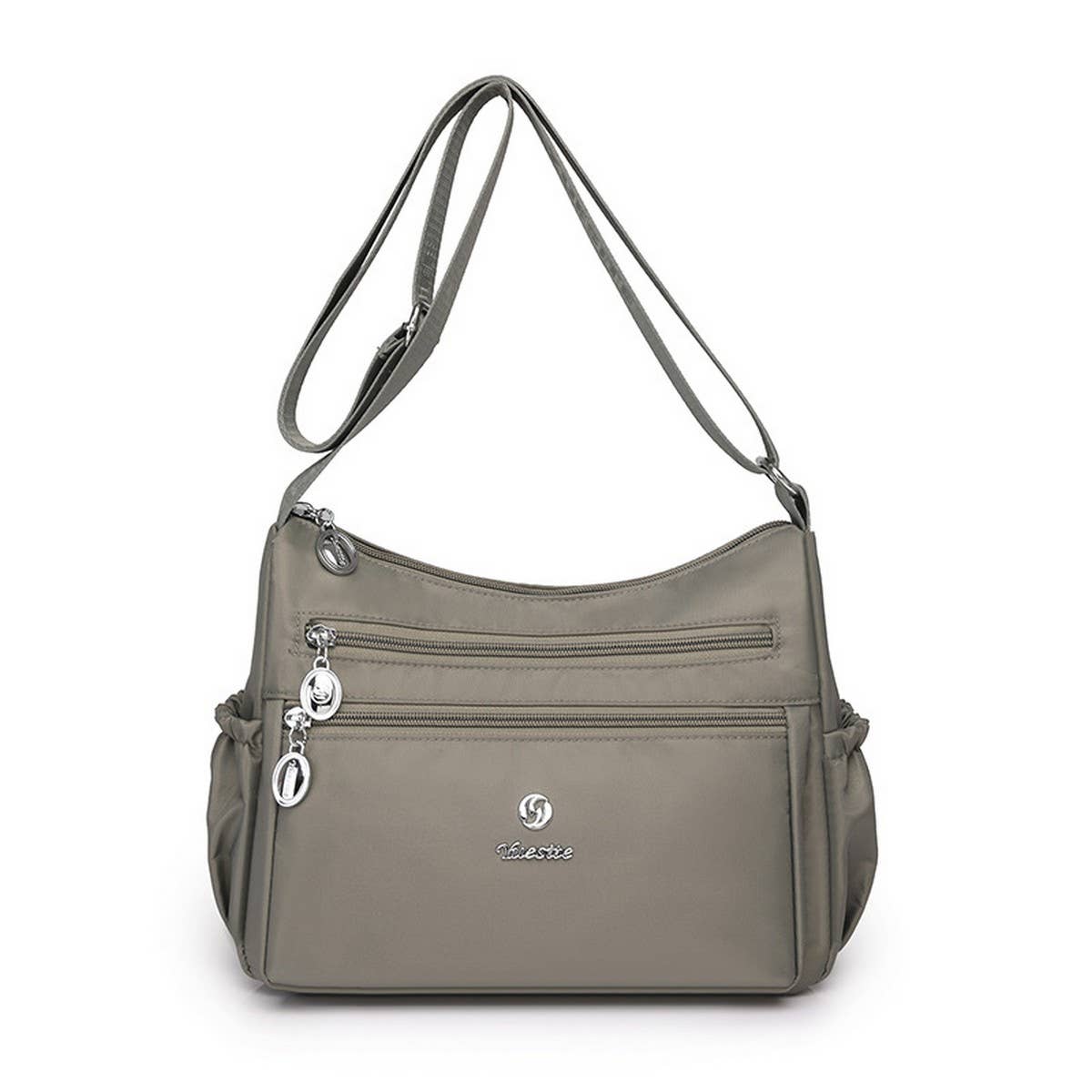 LIGHTWEIGHT WATER-REPELLENT NYLON SHOULDER BAG_CWAB3502