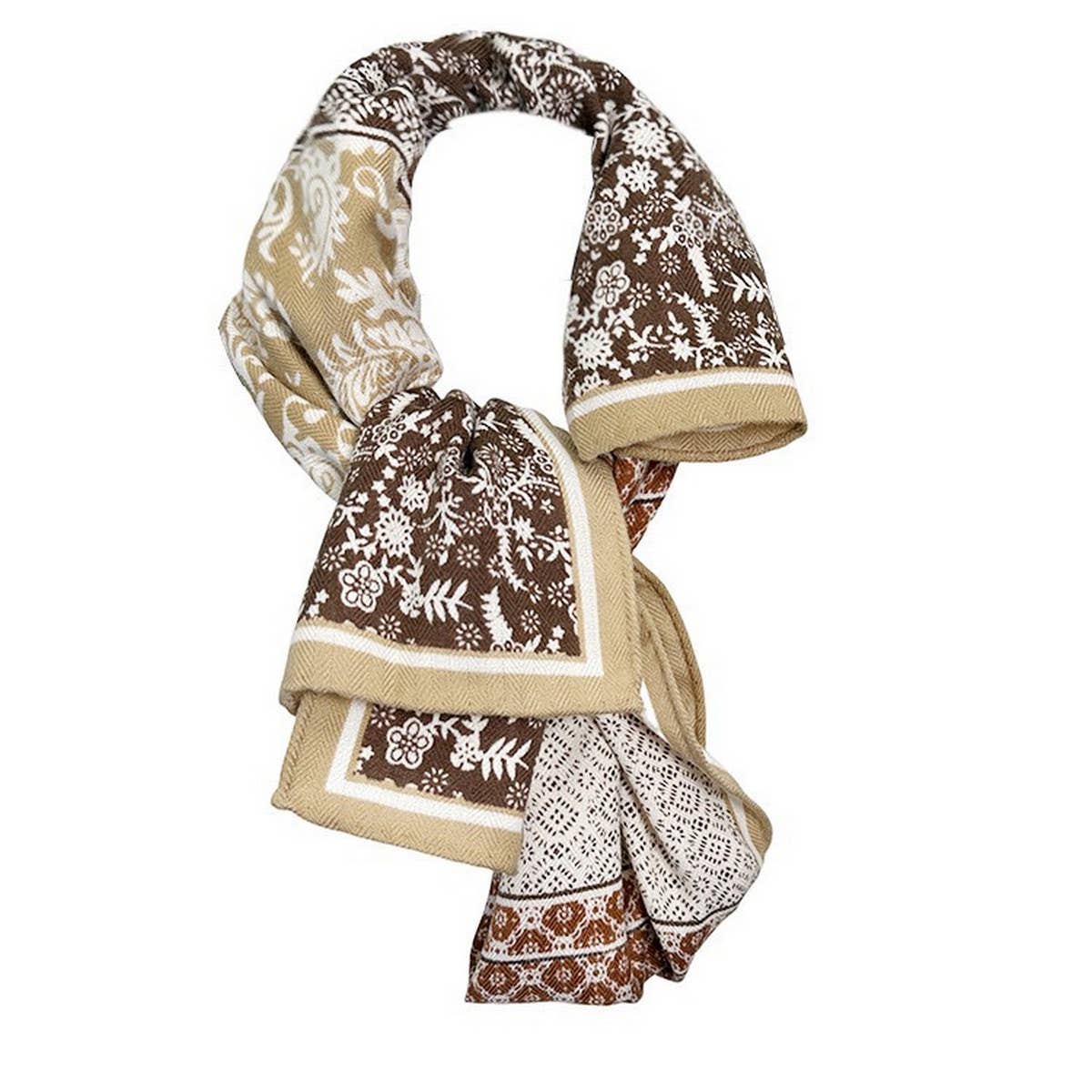 Vintage Multi-Functional Silk Scarf for Women