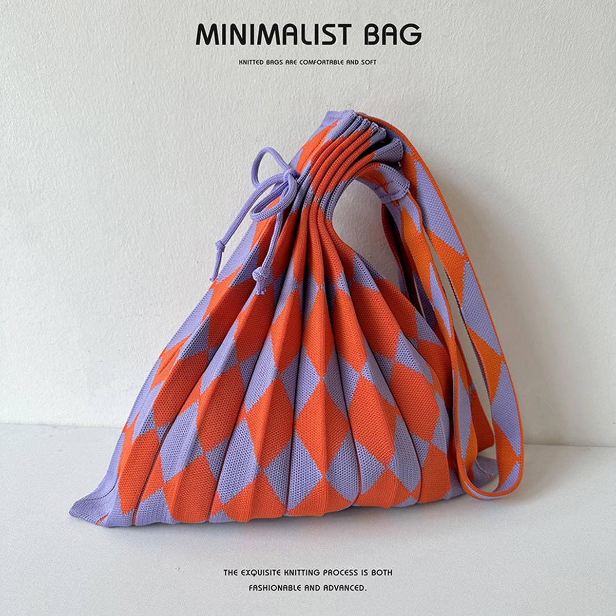 Large Knit Pleated Crossbody Shoulder Bag for Wome_CWAB1533